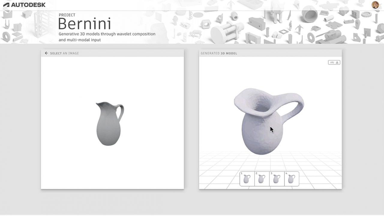 Autodesk 推出生成式AI 建模技术「Project Bernini」，透过文字与上传图片快速创造「功能性3D 结构」